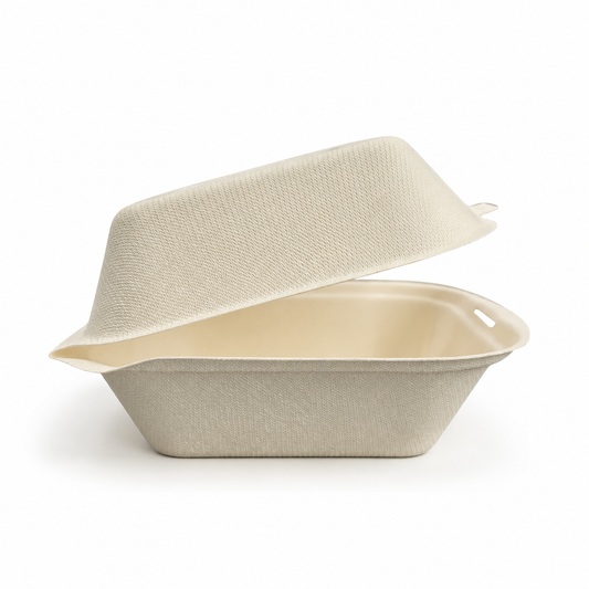 5 Inch Bagasse Burger Box pack of 500