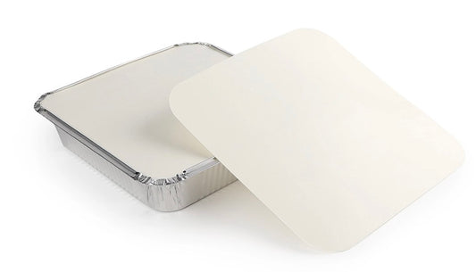 No2 Foil Food Containers with Lids, Aluminum Foil Take Out Containers, Disposable Meal Prep Pans for Food Storage, Freezer, Baking & Takeaway