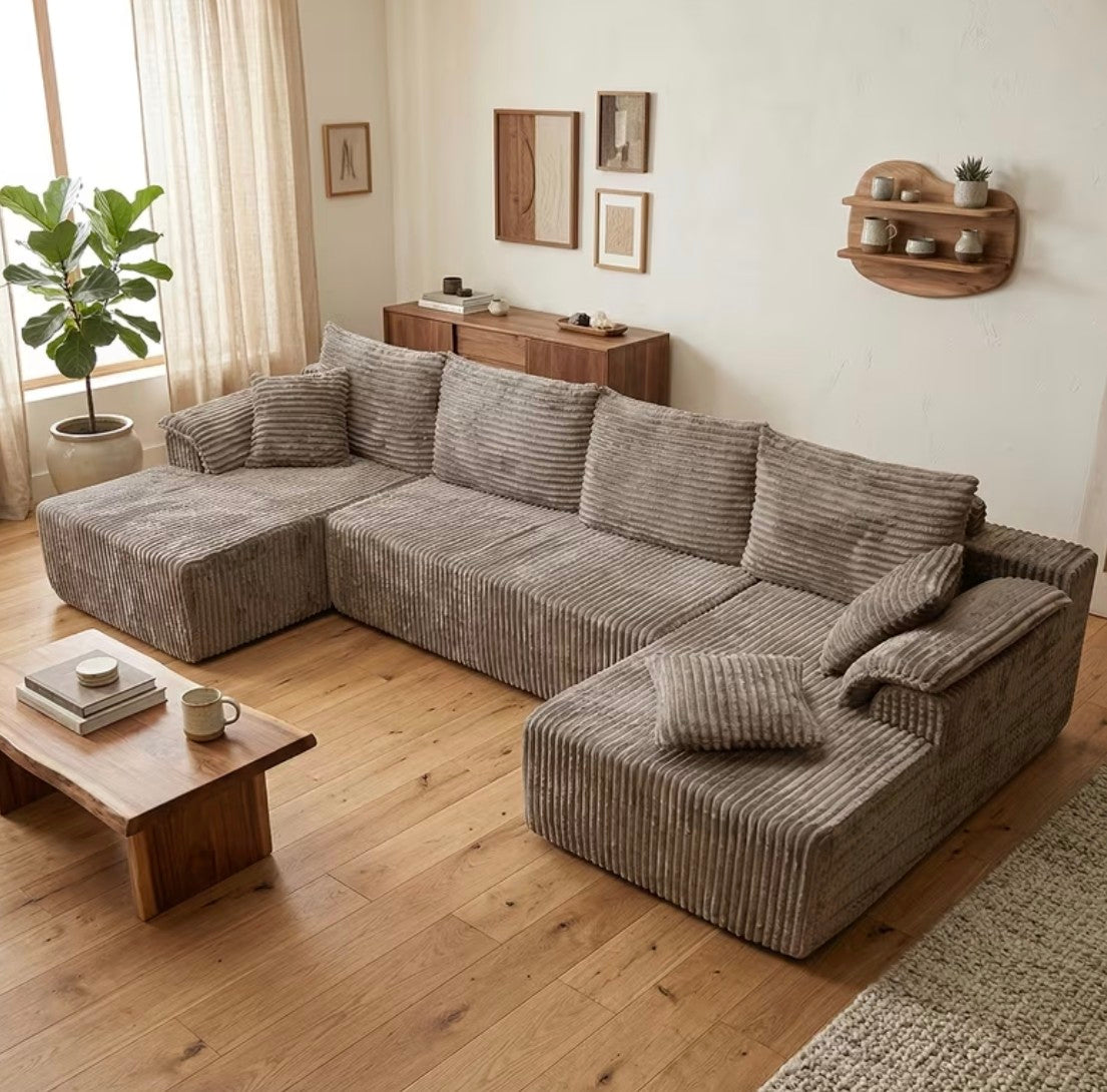 Luxury U-Shaped Sofa] Luxury U-Shaped Split Living Room Sofa